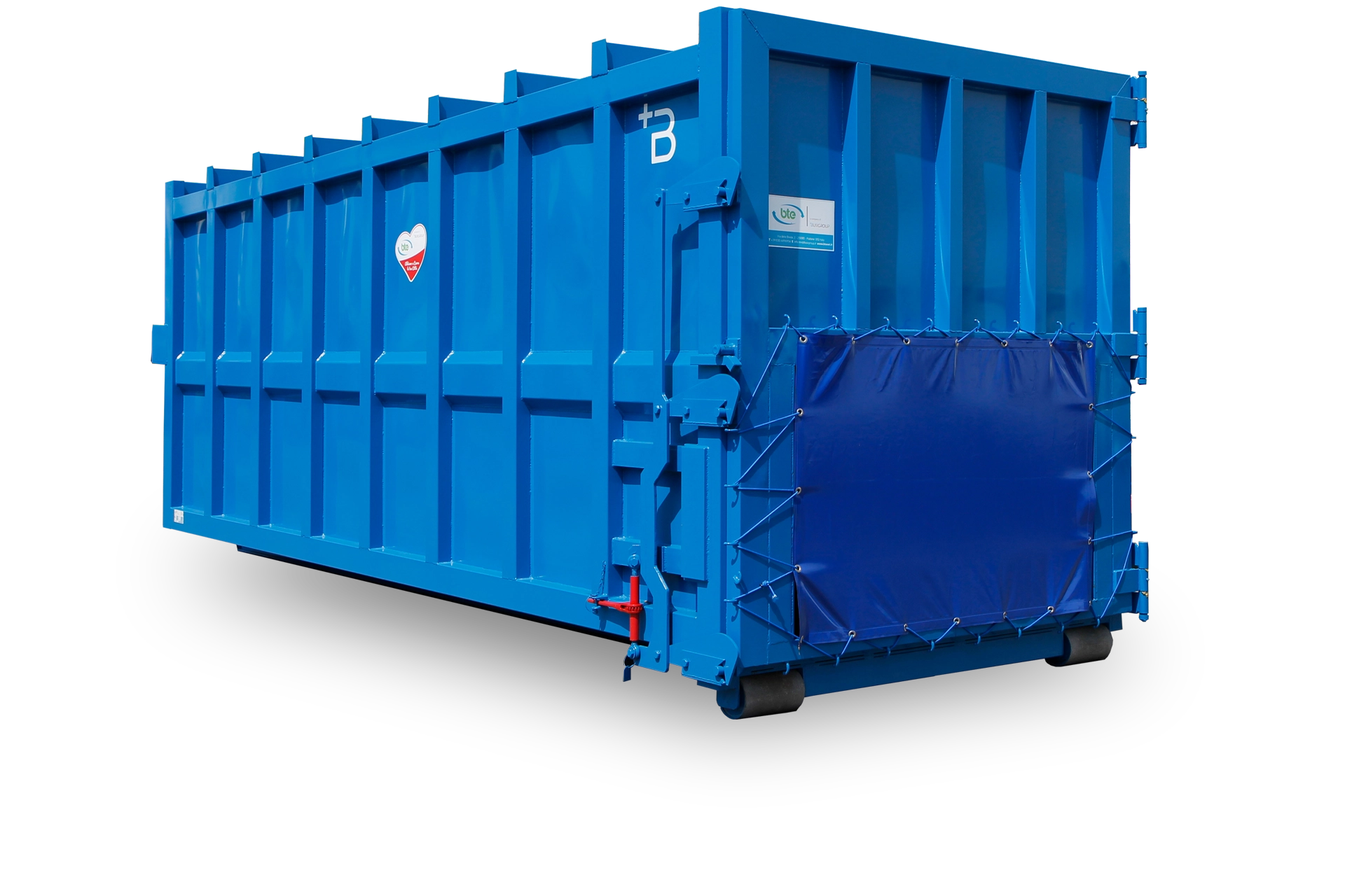 container scarrabile bte triconico per presse stazionarie