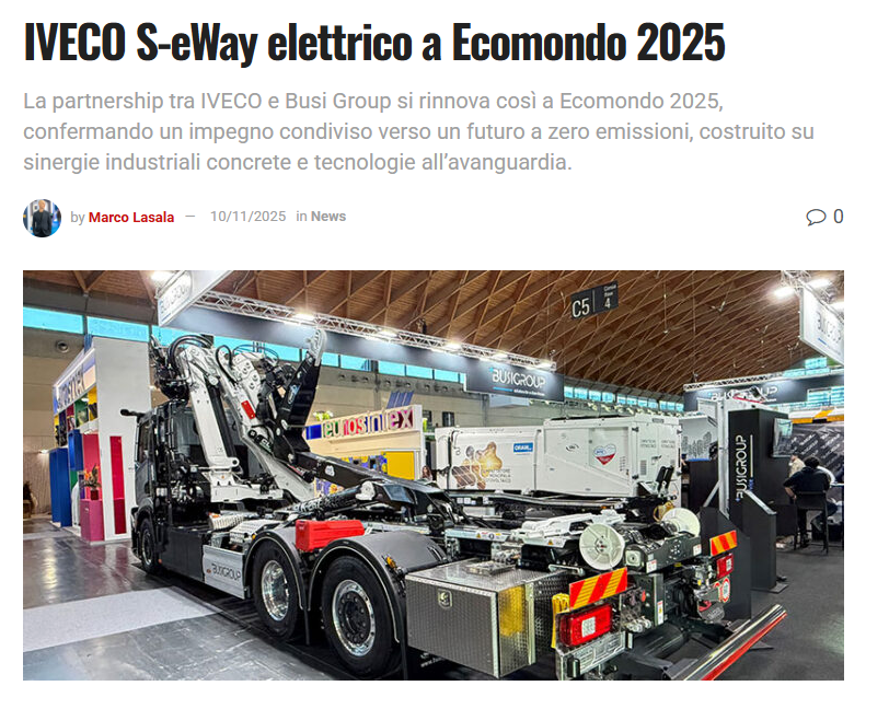 IVECO e Busigroup S-eWay Elettrico